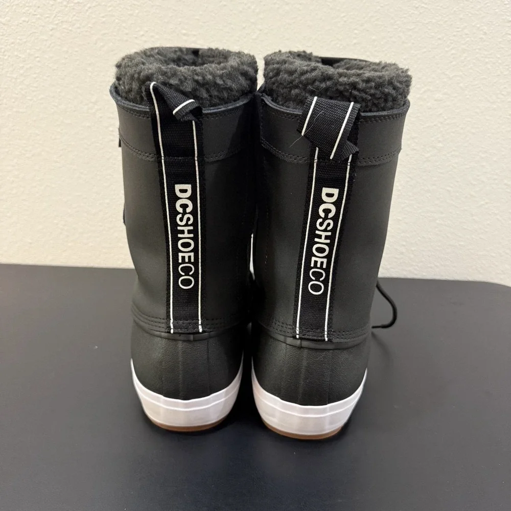 DC Reach Boots Men's US 11.5 Black Leather Insulated‎ ADYS300762 NWOT